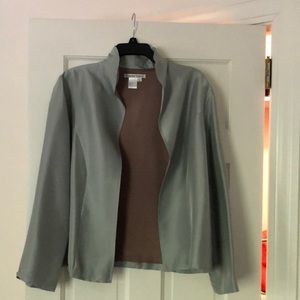 Wintersilks jacket in silver blue - Sz M